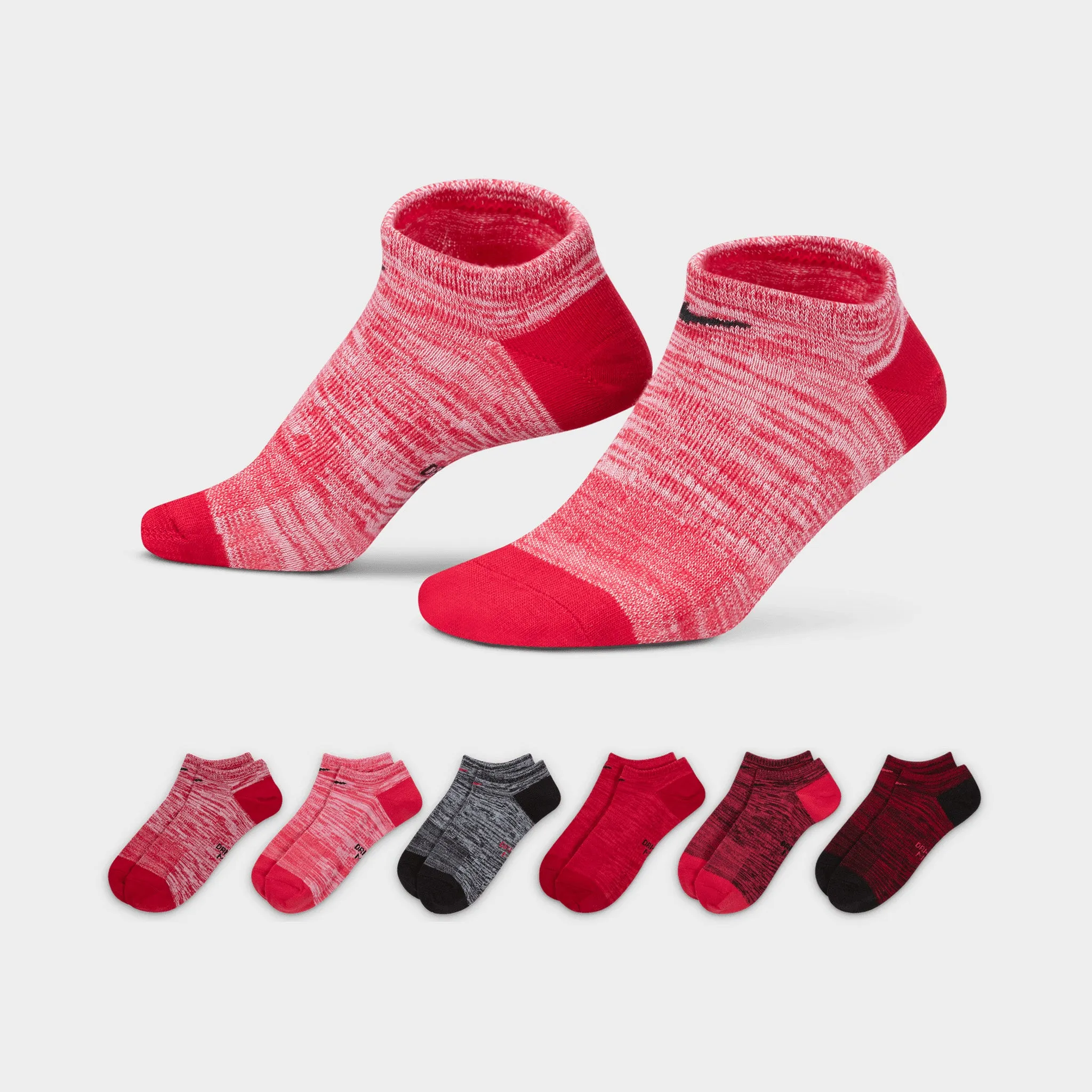 Nike Lightweight No Show Training Socks (6 Pack) / Multi-colour