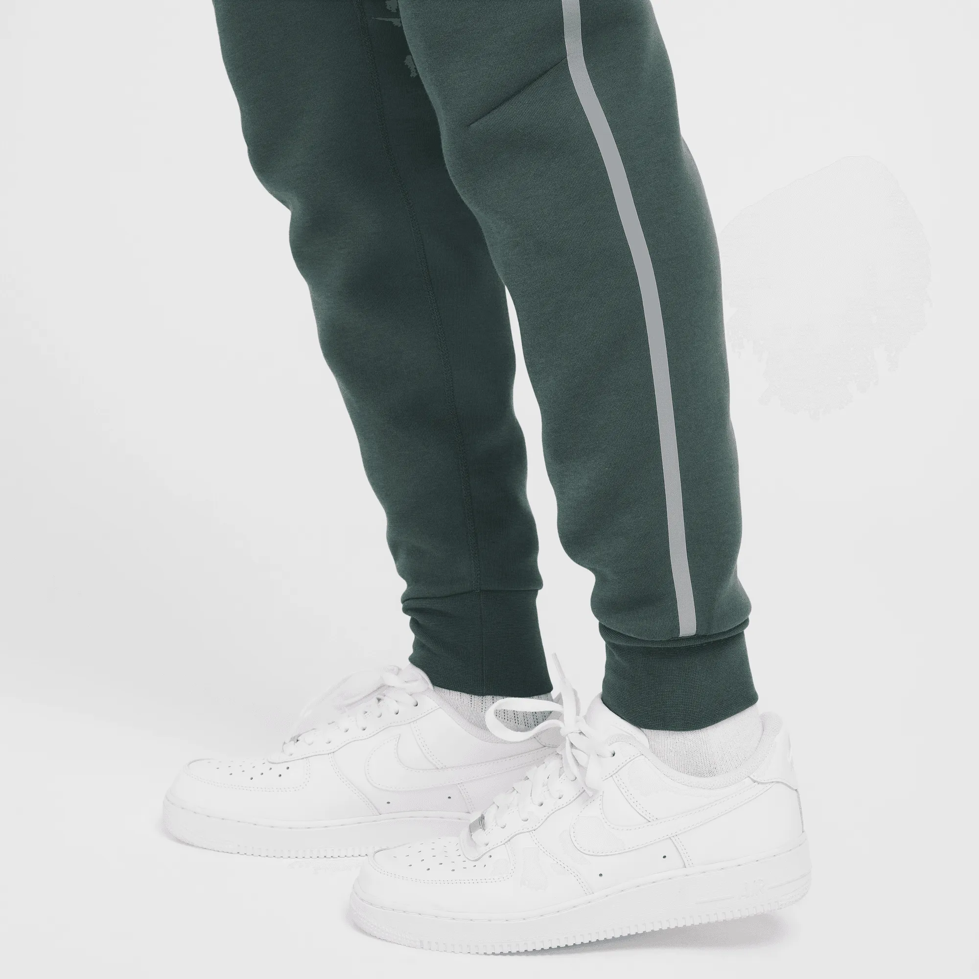 Nike Sportswear Tech Fleece Green Silver Reflective Joggers