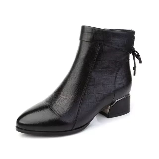 Olmar Women's High Quality Leather Ankle Boots