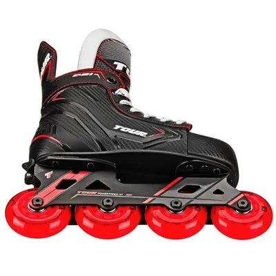 Open Box - Tour Kids Adjustable Inline and Roller Hockey Skates, Black/Red