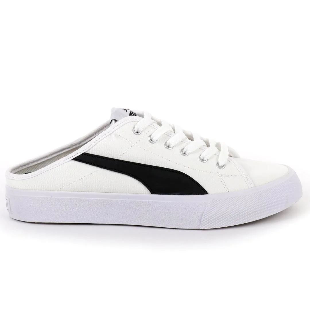 PM Bari Mule White And Black Sneakers