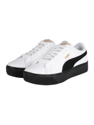 Puma scarpa sneakers da donna Vikky Platform 364893 04 bianco nero