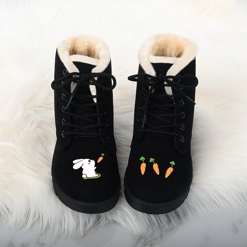 Rabbit   carrot plus velvet snow boots PL21016