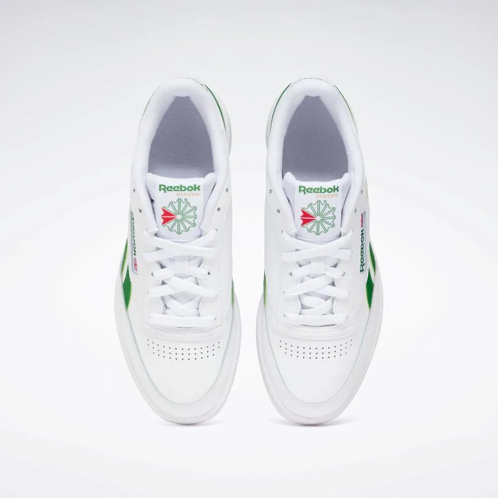 Reebok Footwear Men CLUB C REVENGE FTWR WHT/GLEN GREEN/FTWR WHT