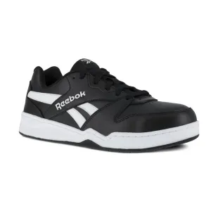 Reebok Men's Low Cut Bb4500 Work Sneaker Composite Toe Rb4162 In Black And White