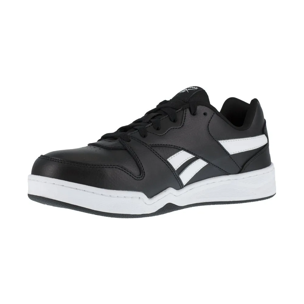 Reebok Men's Low Cut Bb4500 Work Sneaker Composite Toe Rb4162 In Black And White