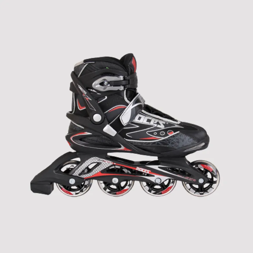 Roces Yittrium Men In Line Sk Roller Skates Black/Red