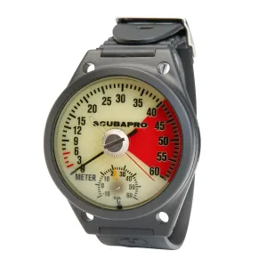 ScubaPro Depth Gauge with Wrist Armstrap - Metric