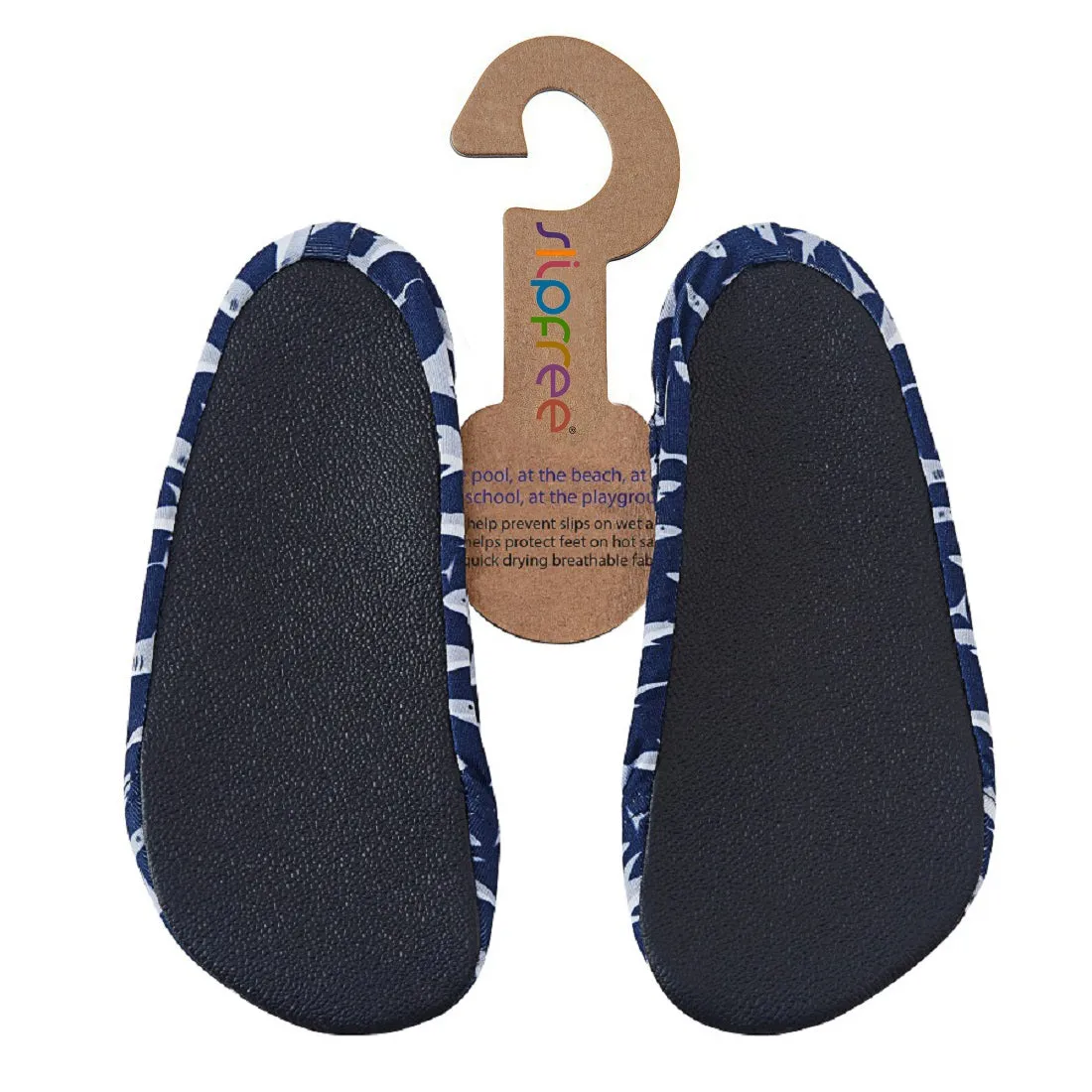 Slipfree Kid's Non Slip Shoes - Blue Sharks