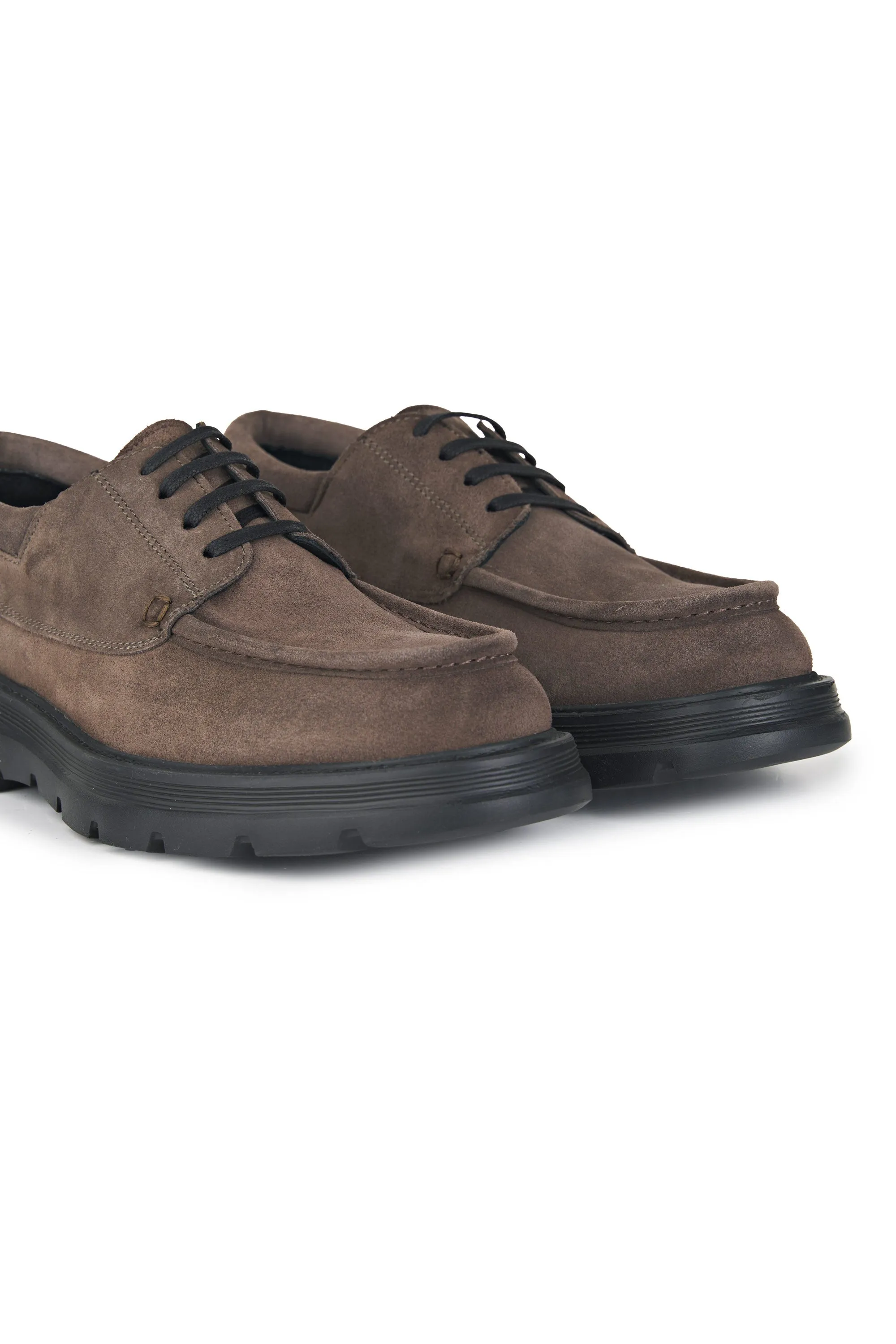 Suede Derby Boat Shoes