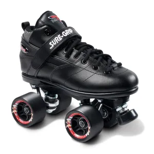 Sure-Grip Rebel Black Roller Skates