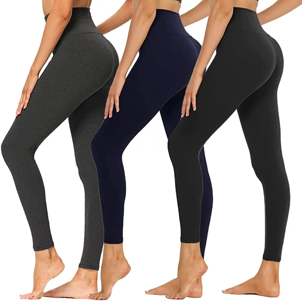 SYRINX High Waisted Leggings for Women - Buttery Soft Tummy Control Yoga Pants for Workout Running