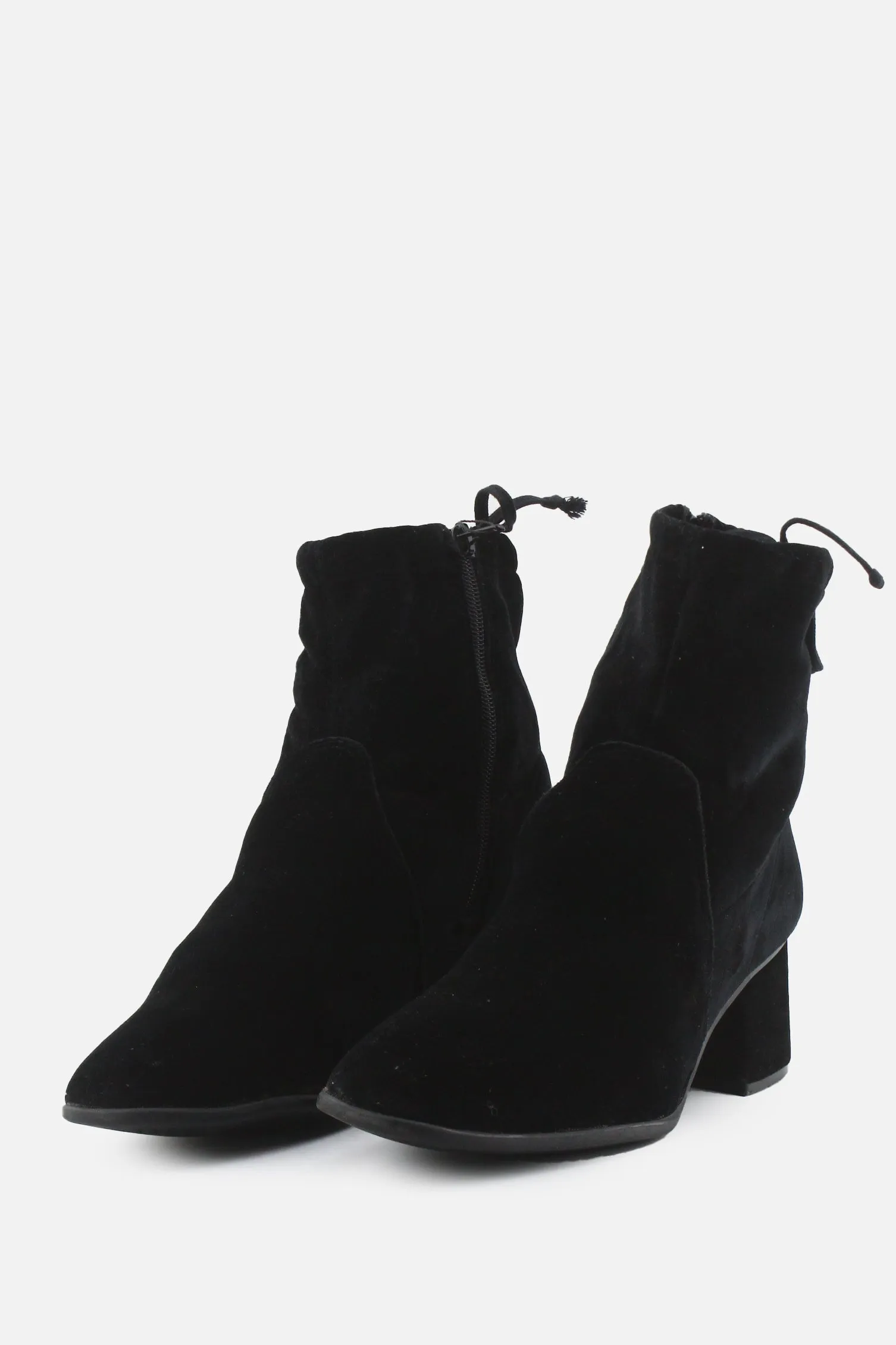 Tamaris Zipper Block Ankle Boots | Suede