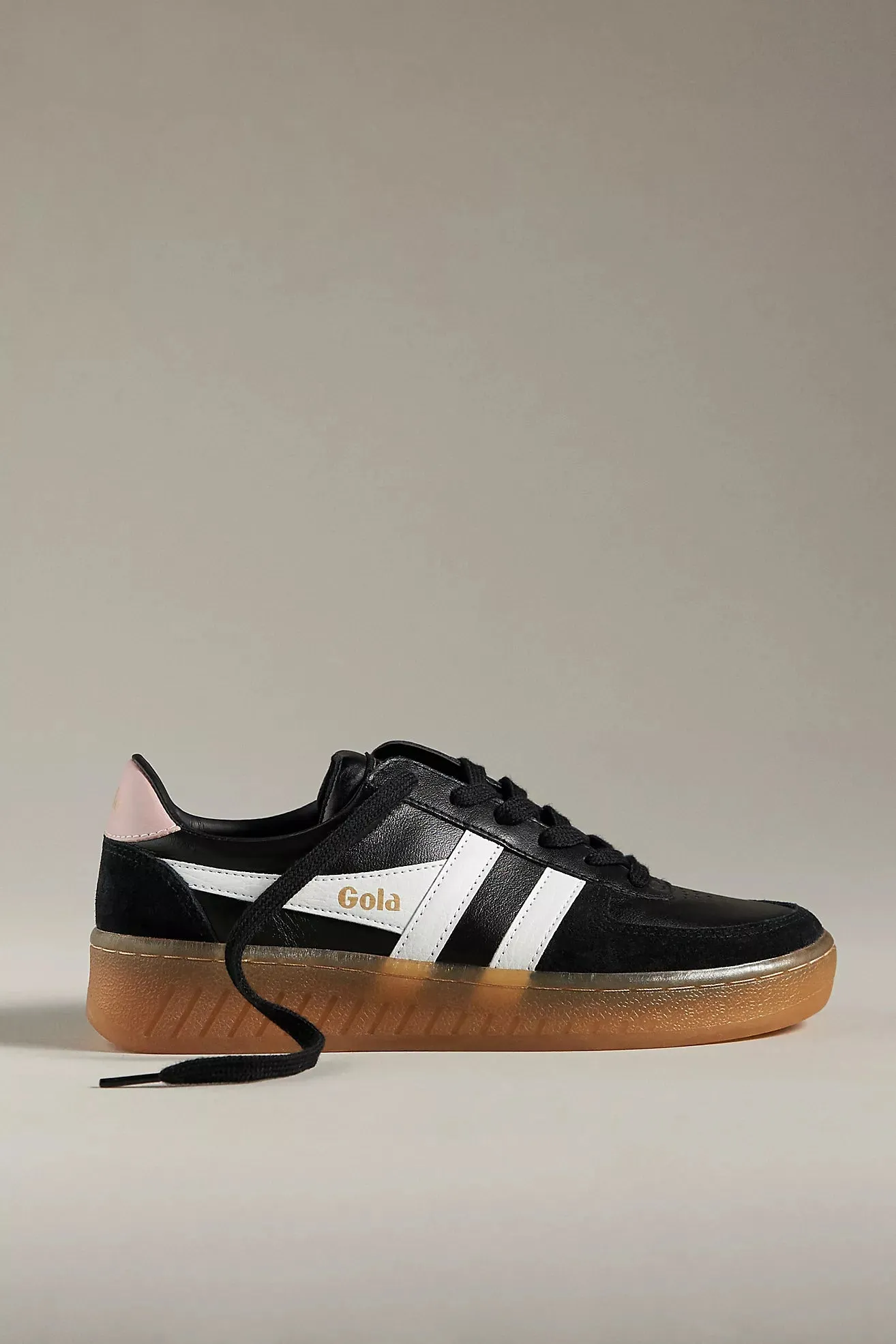 The Grandslam Elite Sneaker - Black   White   Chalk Pink   Gum