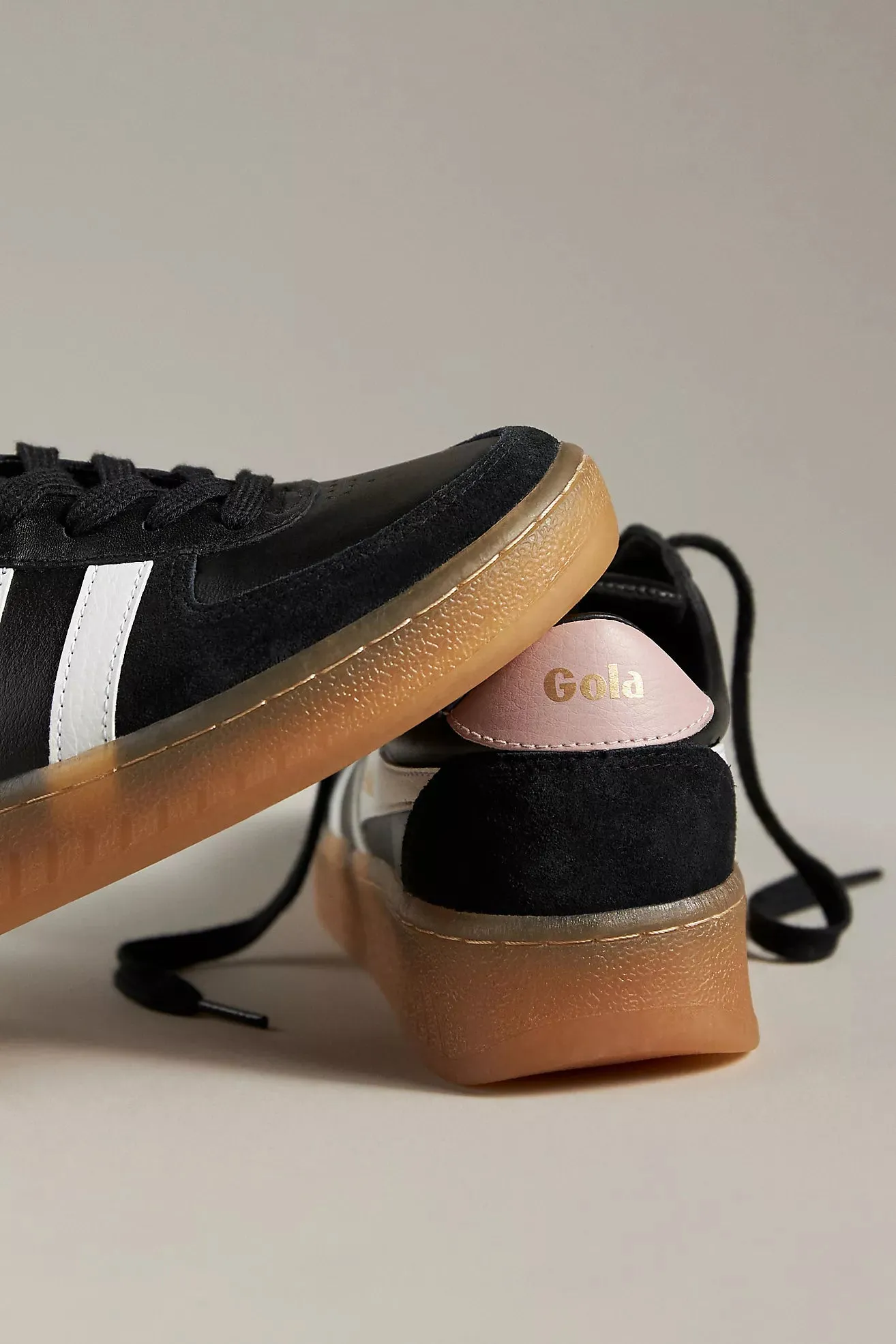 The Grandslam Elite Sneaker - Black   White   Chalk Pink   Gum