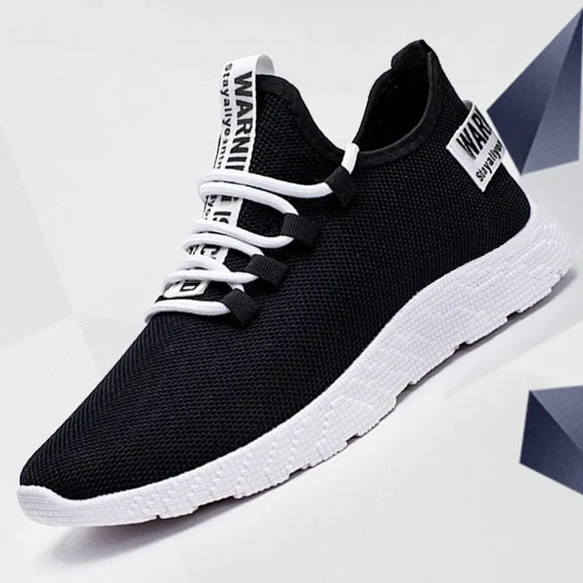 The New Men Sneakers  New Breathable Lace Up Men Mesh Shoes Fashion Casual No-slip Men Vulcanize Shoes Tenis Masculino