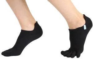 ToeToe Sport Running Socks Under Ankle - Black