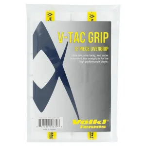 V Tac Tennis Overgrip 12 Pack White