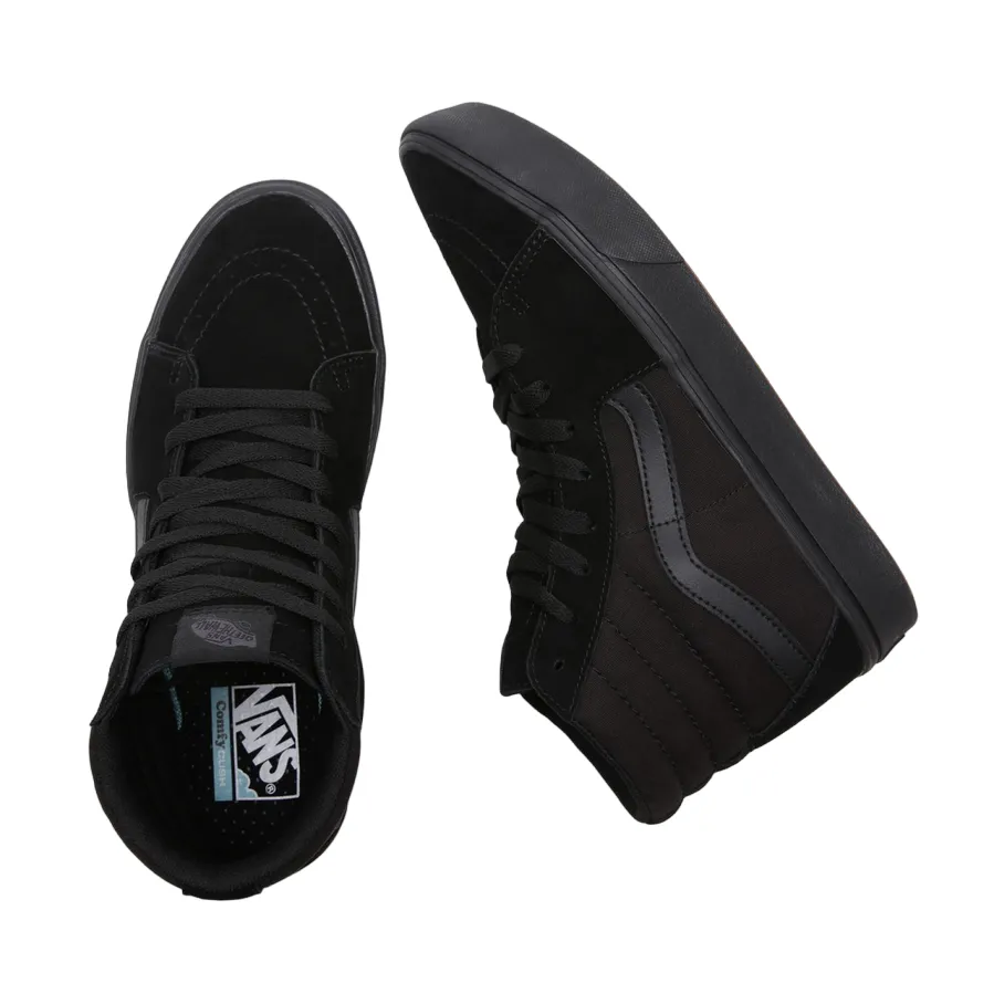 Vans scarpa sneakers alta da uomo e donna Comfycush Sk8-Hi vn0a3wmbvnd1 nero-nero