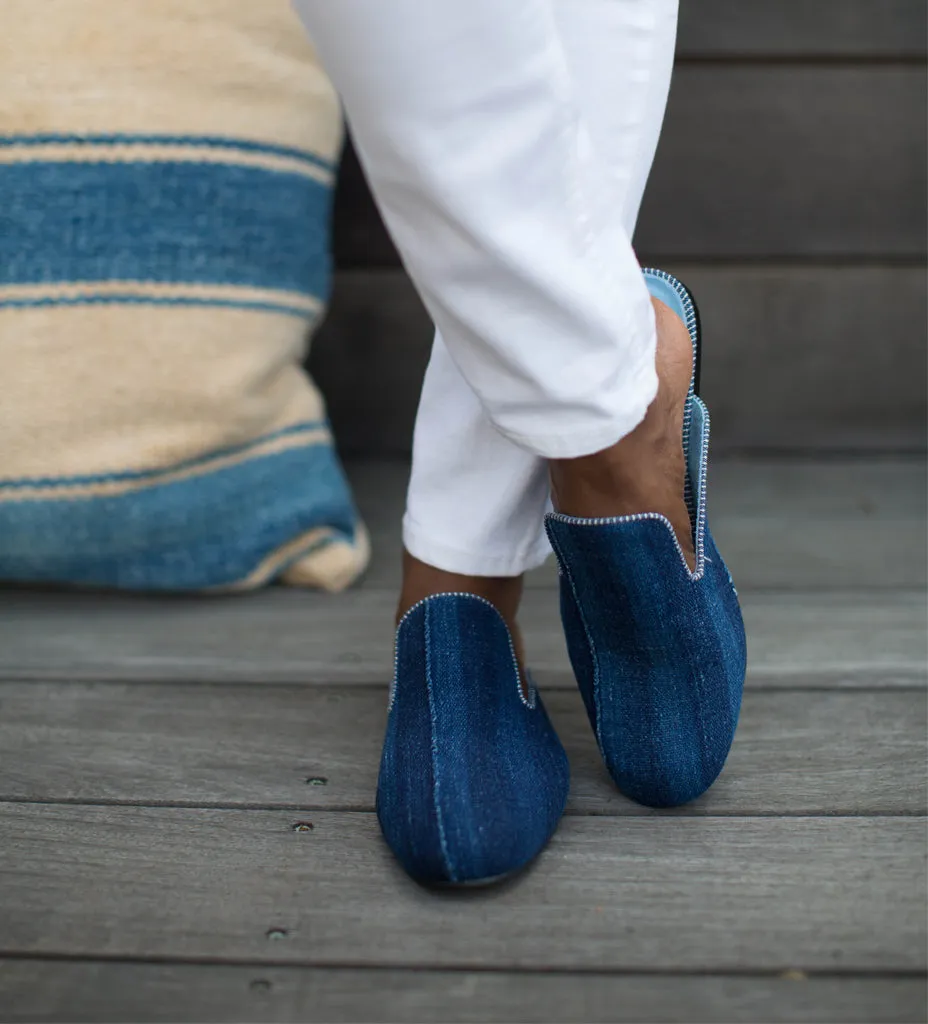 Vintage Indigo Mule