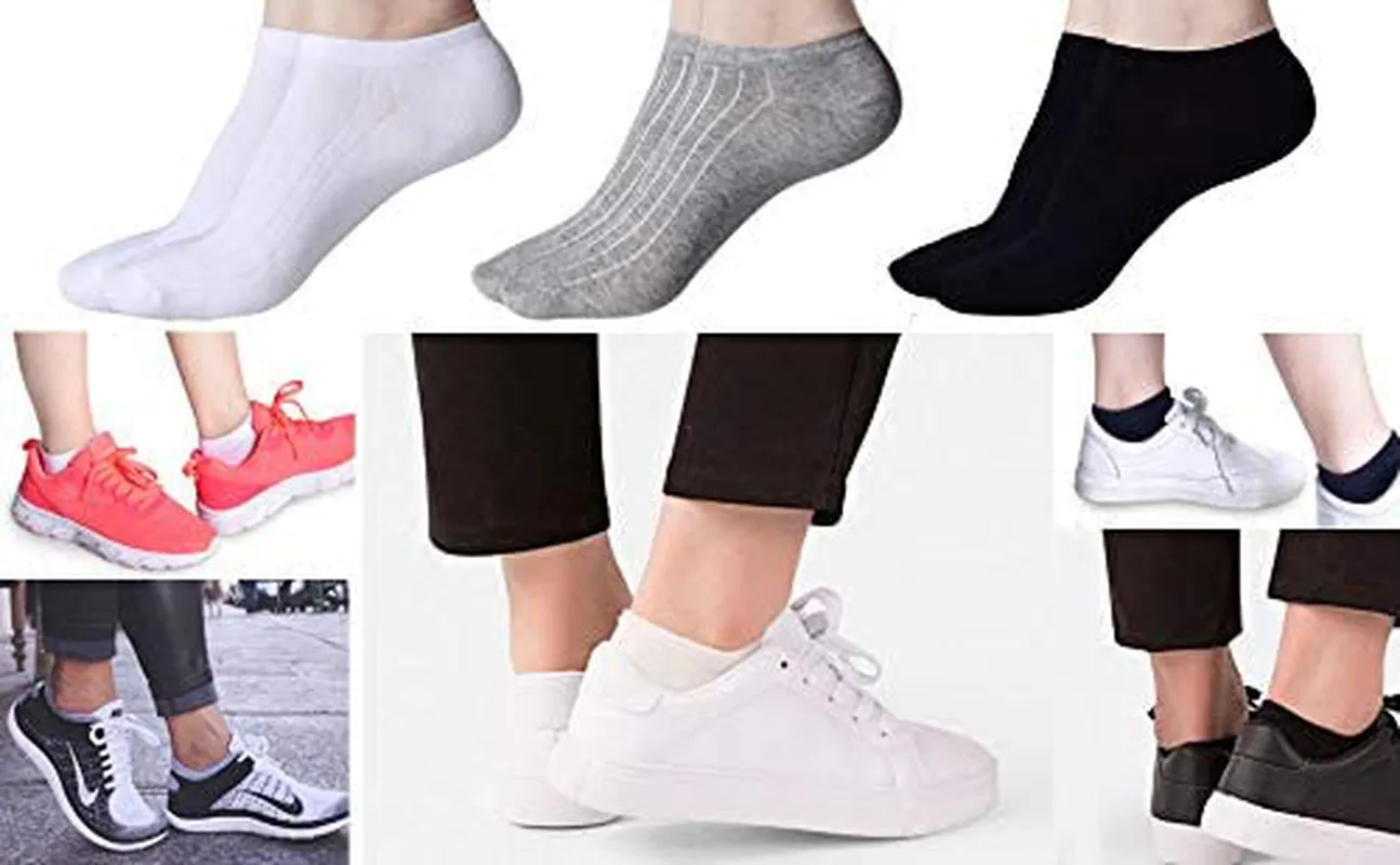 Women's Low Cut Socks,3-15 Pair Ankle No Show Athletic Short Cotton Socks by Sioncy