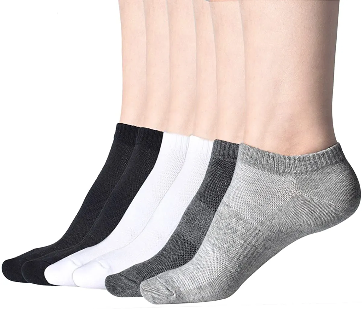 Women's Low Cut Socks,3-15 Pair Ankle No Show Athletic Short Cotton Socks by Sioncy