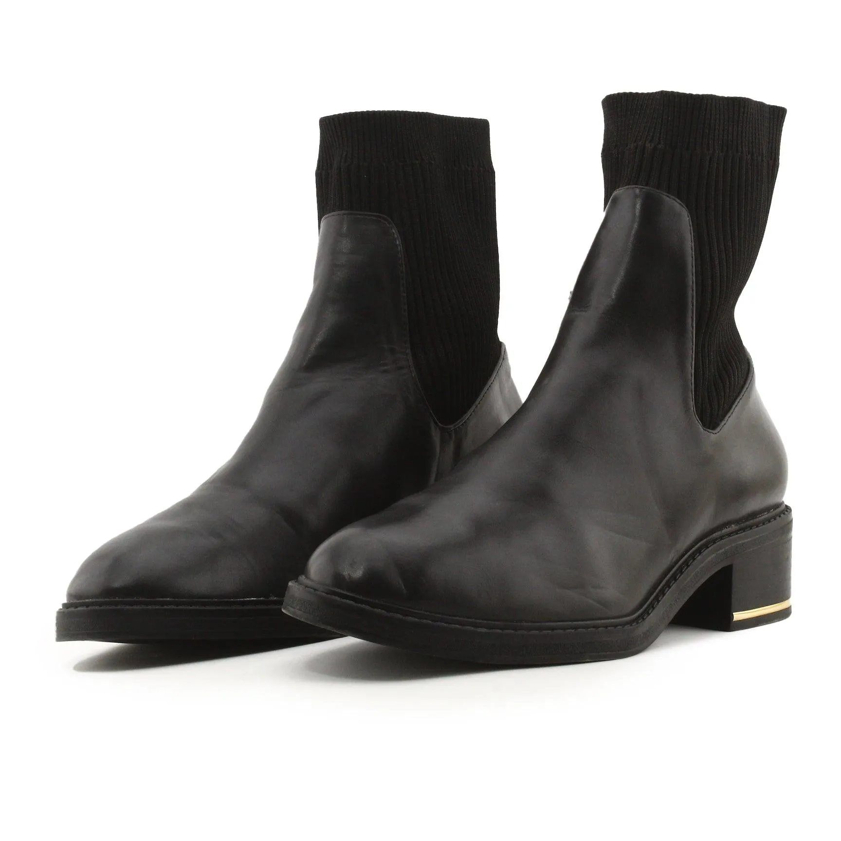 Zara Stretchable Ankle Boots | 100% Authentic Leather