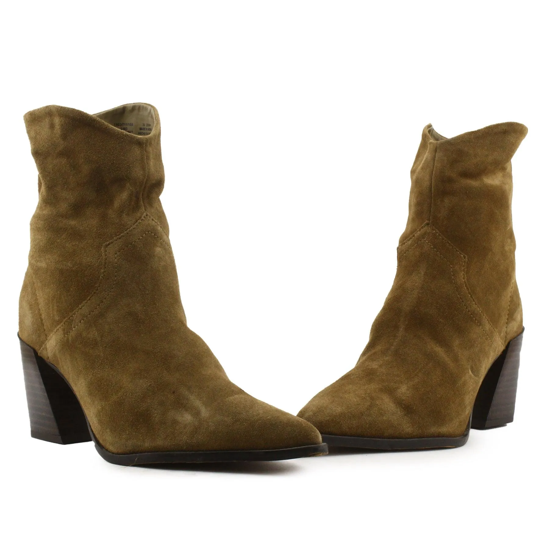 Zara Zipper Platform Boots | Suede